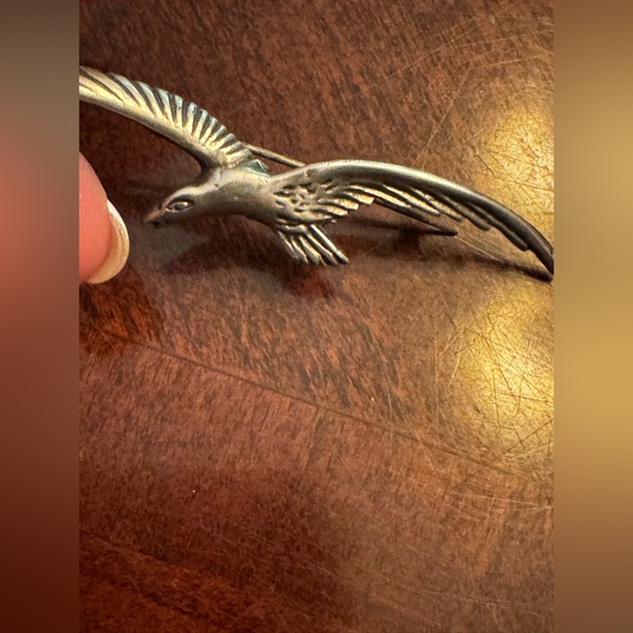 Elegant Vintage Sterling Silver Bird Brooch - Picture 1 of 5